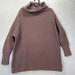 Free People Women’s Size XS Knitted Nutmeg Ottoman Slouchy Tunic sweater Nutmeg